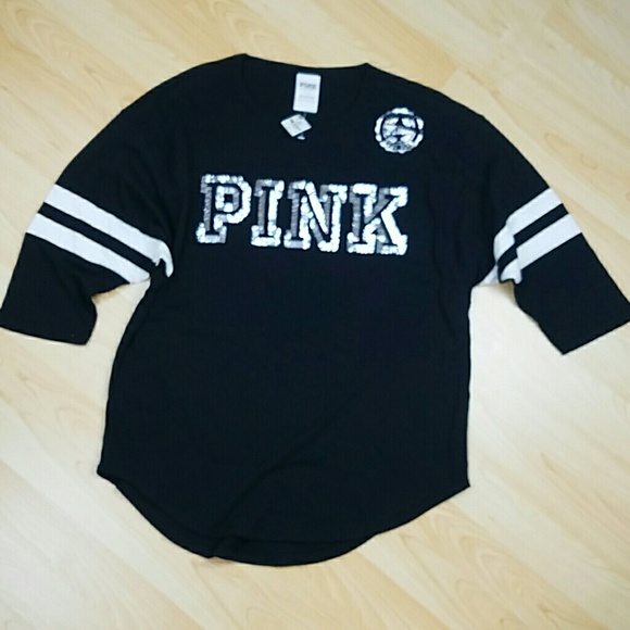 Pink Victoria's Secret Bling Shirt NWT - Picture 6 of 7